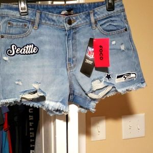 Seattle Seahawks Denium Shorts